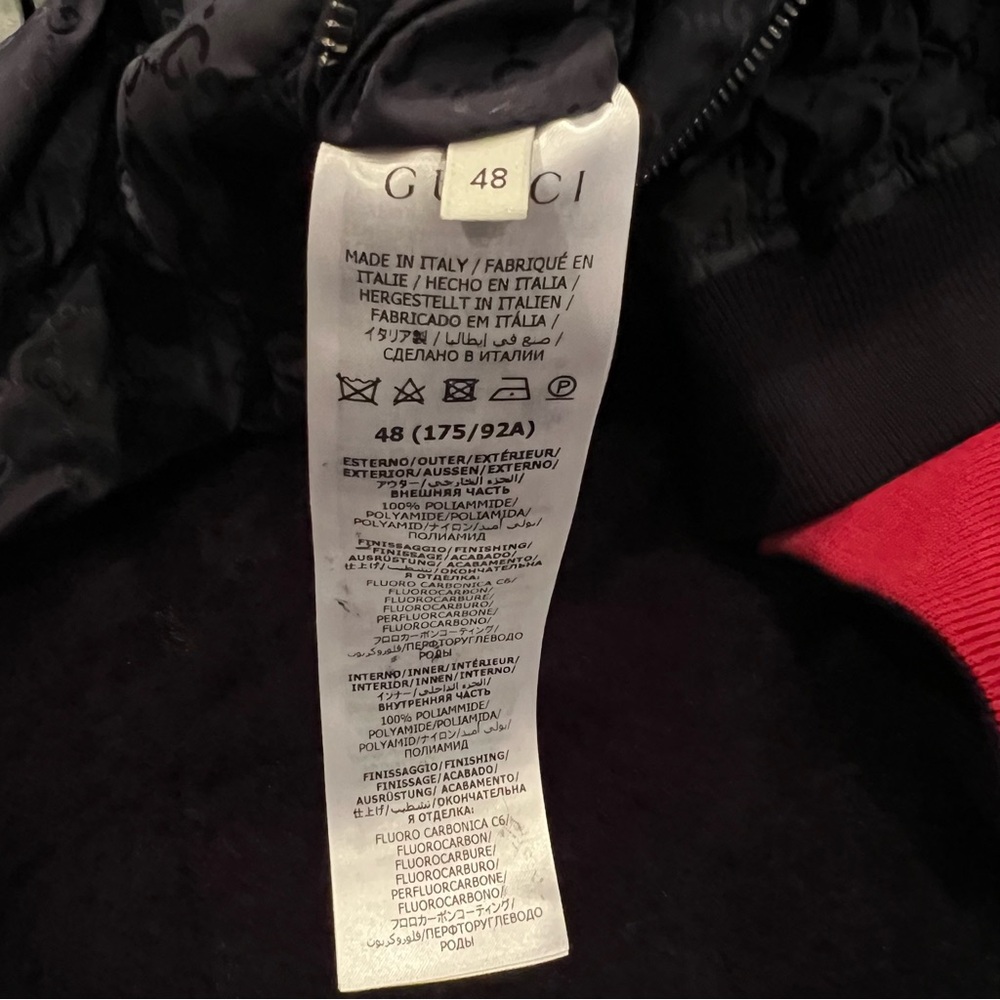 Authentic Gucci Reversible Lightweight Bomber Men… - image 8